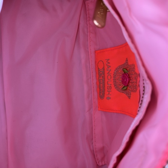 🪷 LeSportsac x Manoush NWOT mini pink duffle with adjustable shoulder strap - Picture 8 of 14
